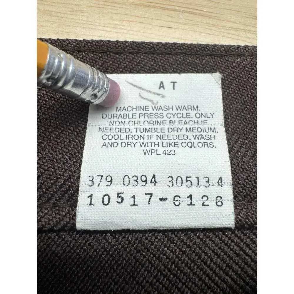 Vintage Levi Strauss Action Slacks 36x29 Brown Dress Pants Dacron‎ Polyester USA